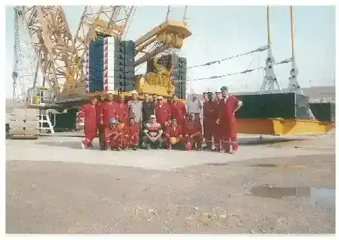 Engineer EL Dibiki ji  in the middle of the team members after installing 